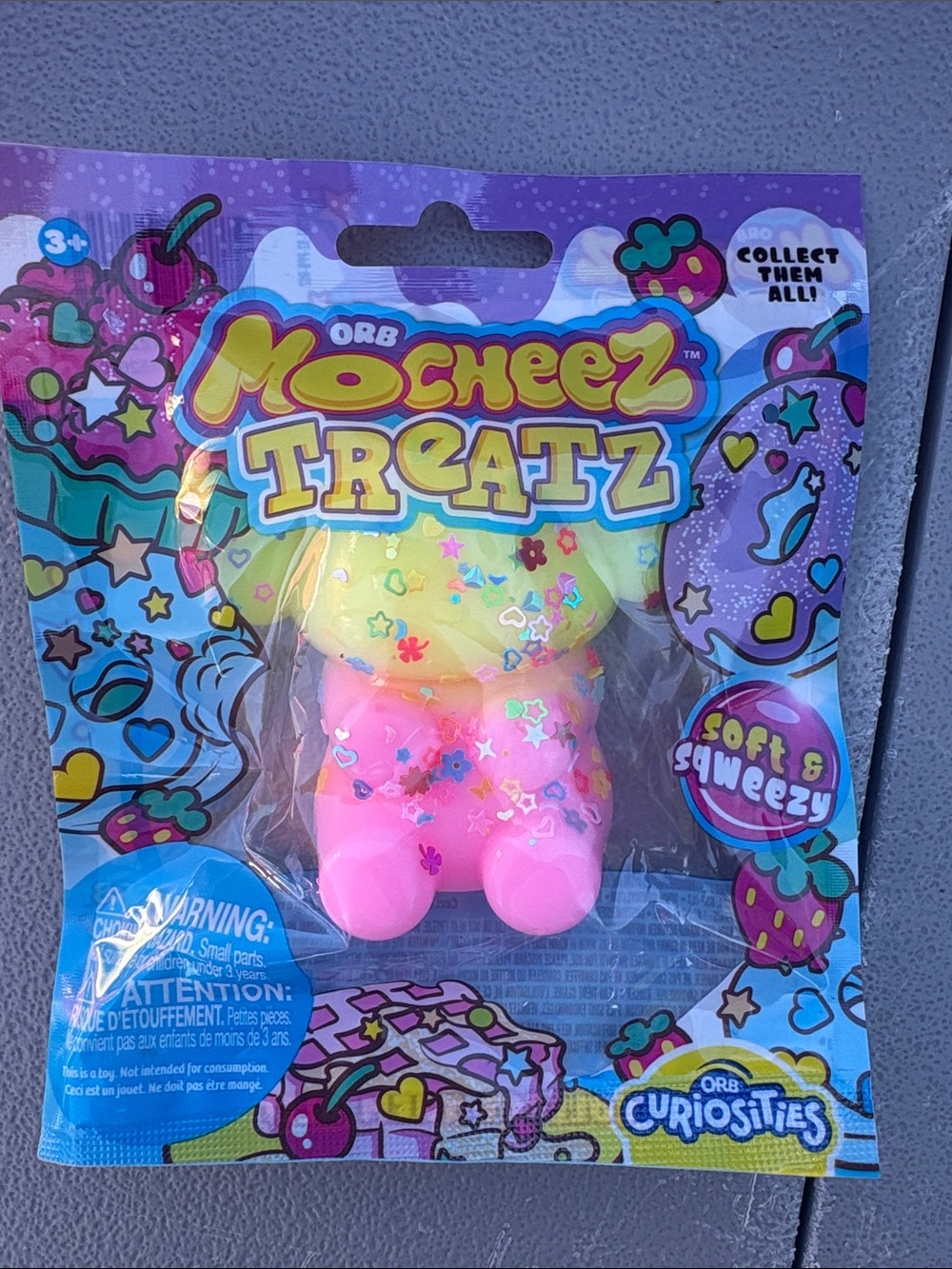 ✨ ORB Curiosities Mocheez Treatz Soft & Squeezy Squishy Toy NIP ✨